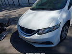 2014 Honda Civic Lx White vin: 19XFB2F56EE027186