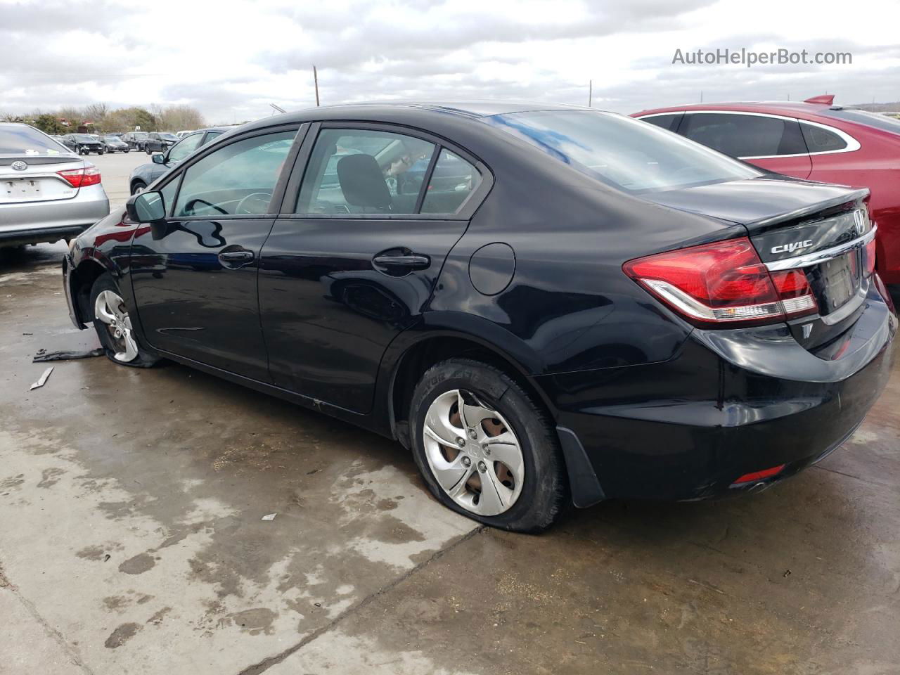 2014 Honda Civic Lx Black vin: 19XFB2F56EE028774