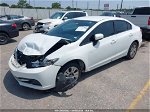 2014 Honda Civic Lx Белый vin: 19XFB2F56EE030296