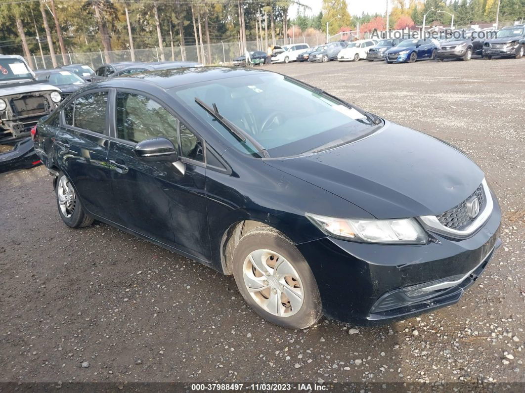 2014 Honda Civic Sedan Lx Black vin: 19XFB2F56EE032307