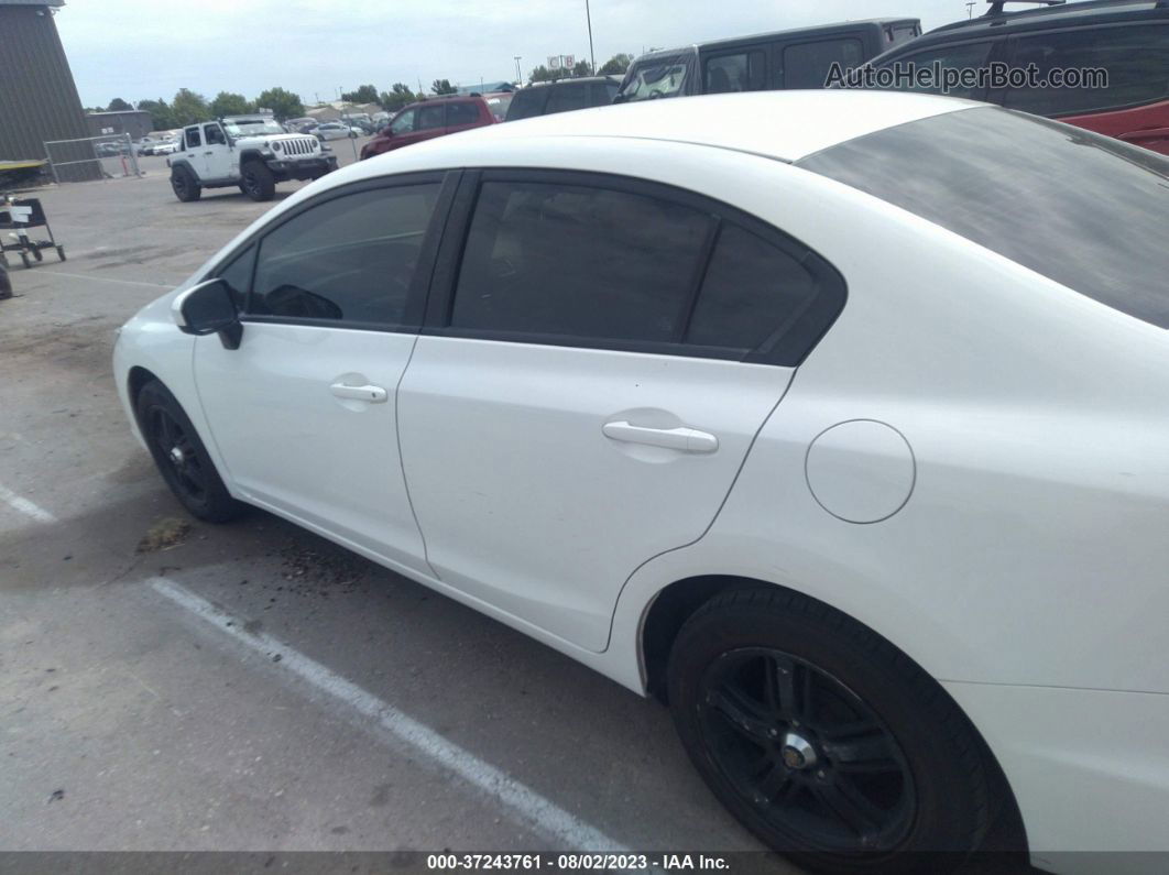 2014 Honda Civic Sedan Lx White vin: 19XFB2F56EE047681