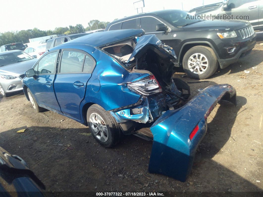 2014 Honda Civic Sedan Lx Blue vin: 19XFB2F56EE053190