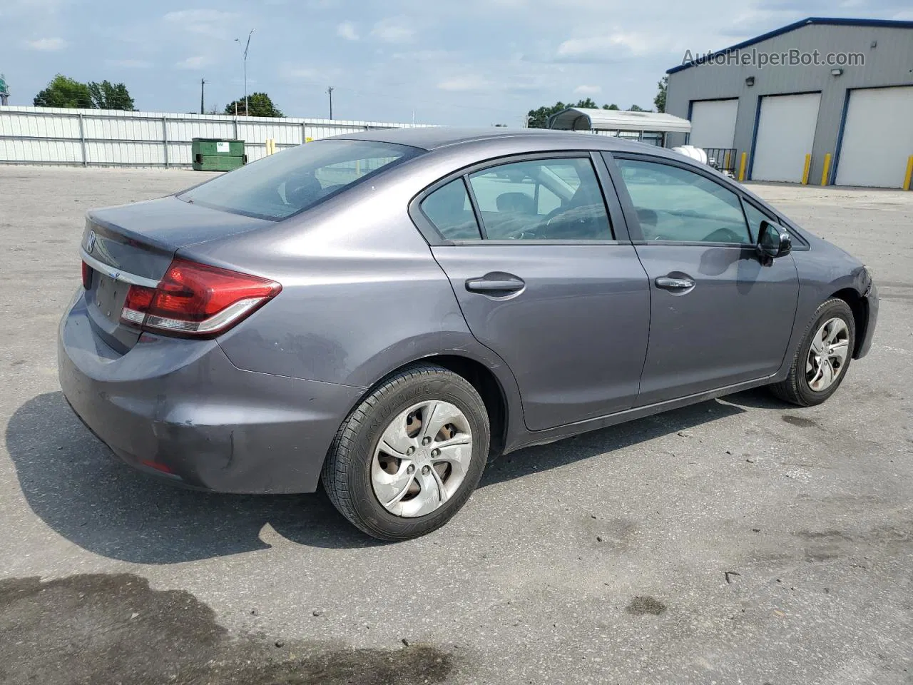 2014 Honda Civic Lx Gray vin: 19XFB2F56EE076744