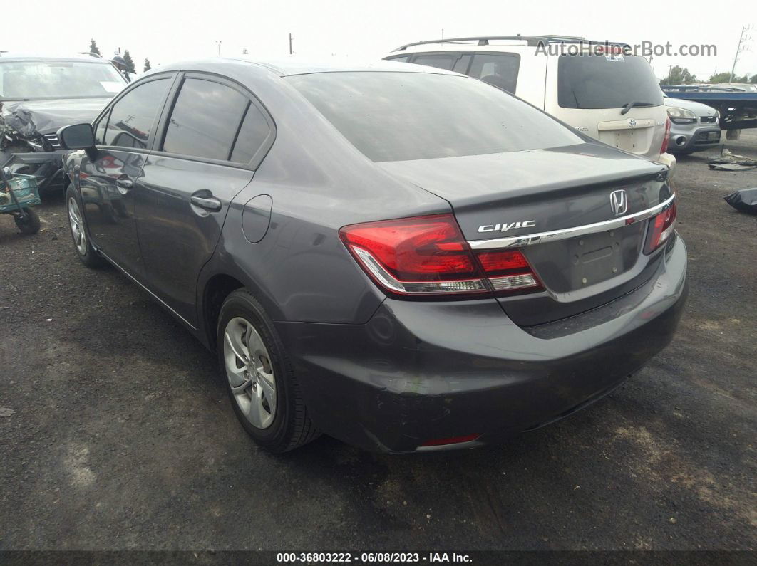 2014 Honda Civic Sedan Lx Gray vin: 19XFB2F56EE206022