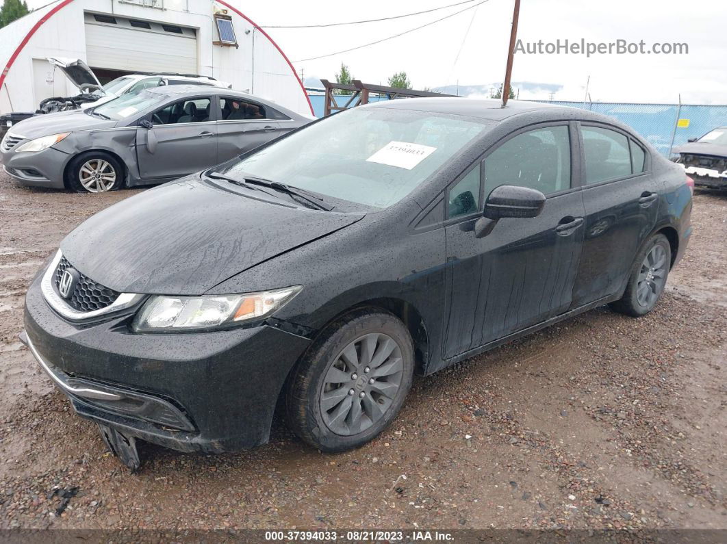 2014 Honda Civic Lx Black vin: 19XFB2F56EE269878