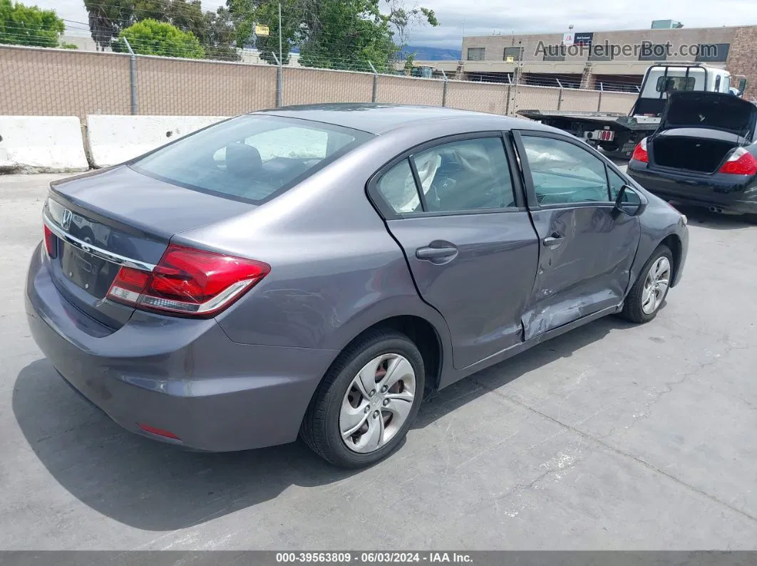 2014 Honda Civic Lx Gray vin: 19XFB2F56EE270609