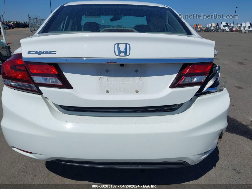 2015 Honda Civic Lx Белый vin: 19XFB2F56FE012639