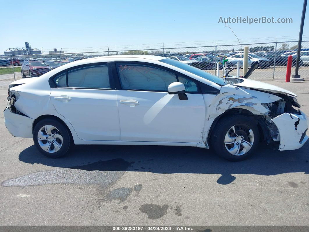 2015 Honda Civic Lx Белый vin: 19XFB2F56FE012639