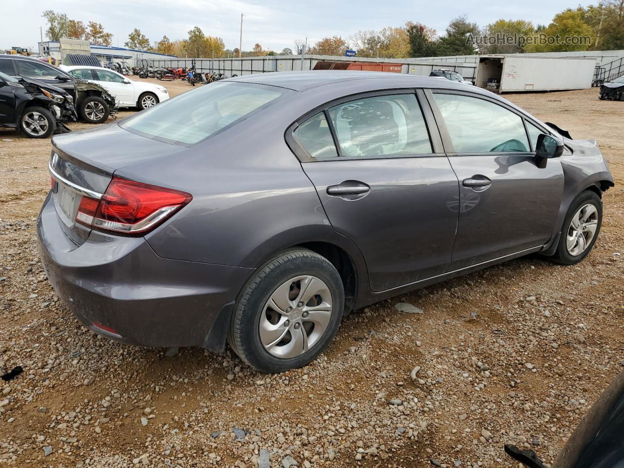 2015 Honda Civic Lx Gray vin: 19XFB2F56FE045057