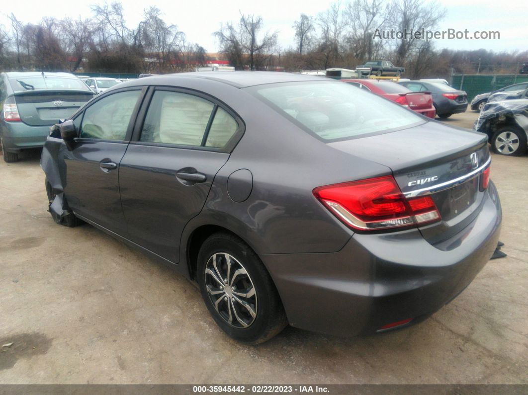 2015 Honda Civic Lx Gray vin: 19XFB2F56FE046239