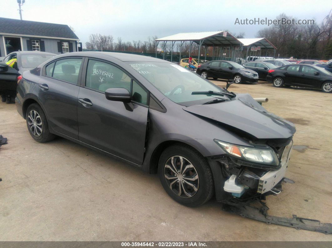 2015 Honda Civic Lx Серый vin: 19XFB2F56FE046239