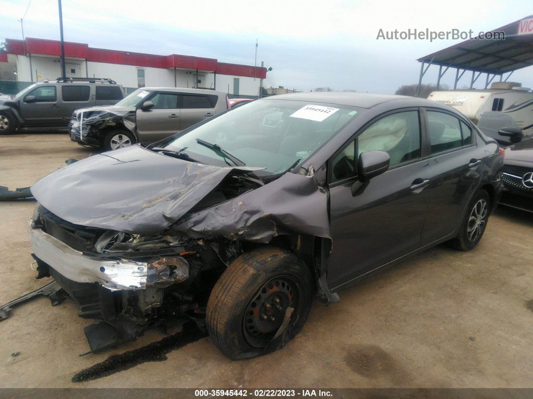 2015 Honda Civic Lx Gray vin: 19XFB2F56FE046239