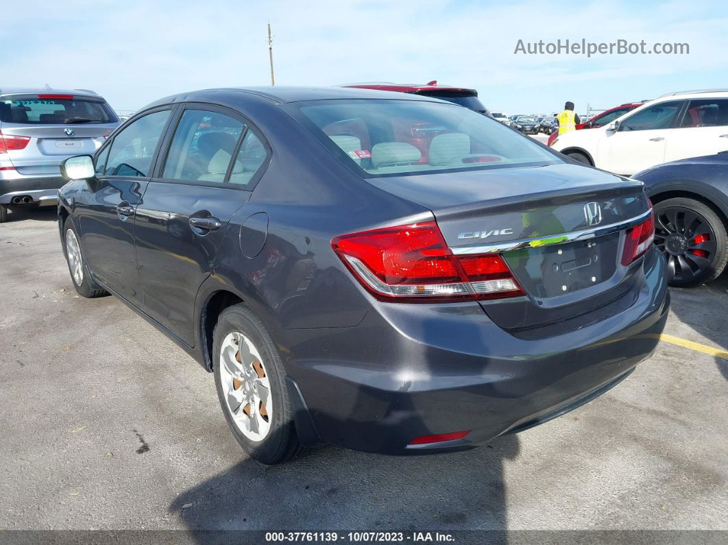 2015 Honda Civic Lx Gray vin: 19XFB2F56FE046354