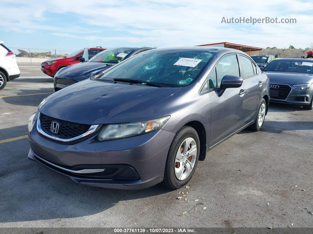 2015 Honda Civic Lx Gray vin: 19XFB2F56FE046354