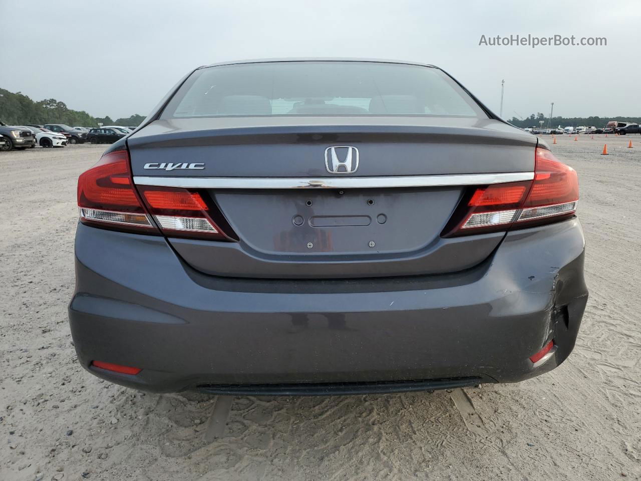 2015 Honda Civic Lx Gray vin: 19XFB2F56FE046354