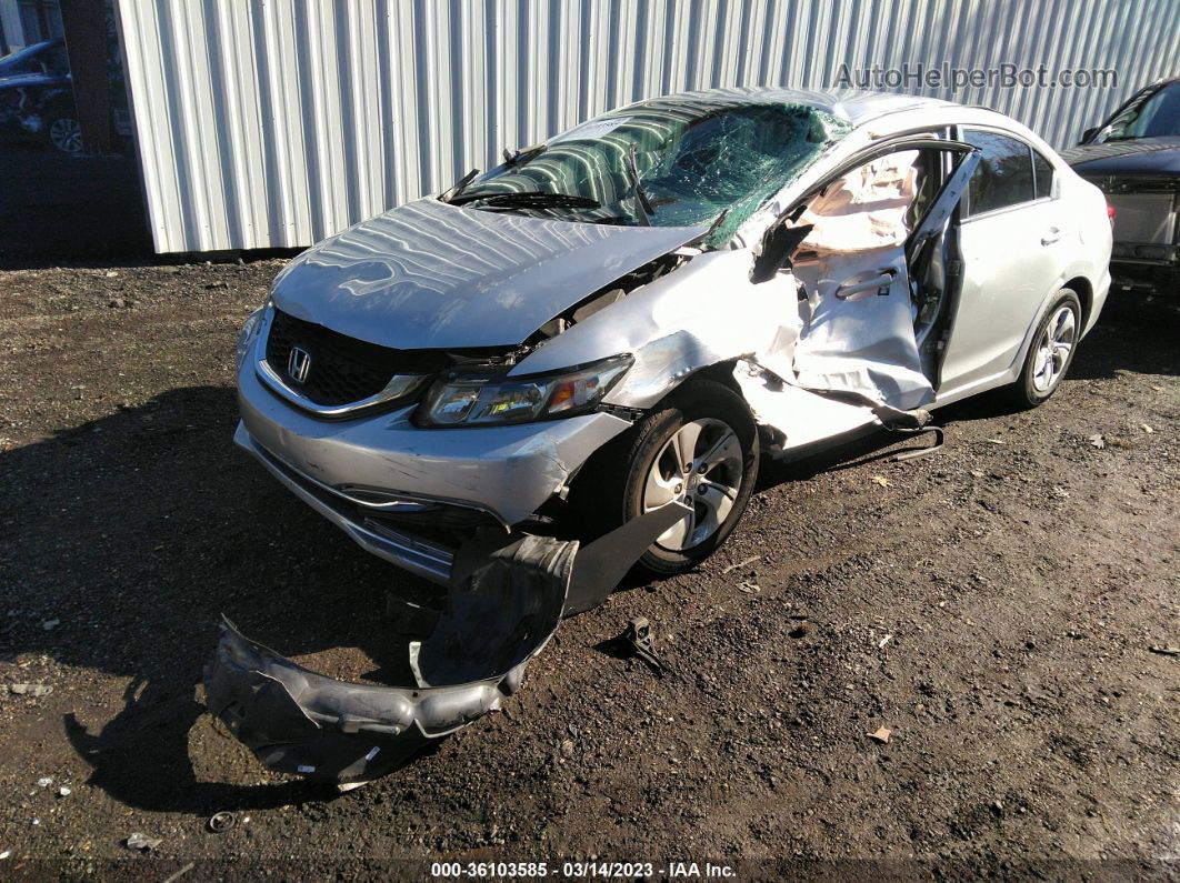 2015 Honda Civic Sedan Lx Silver vin: 19XFB2F56FE058682