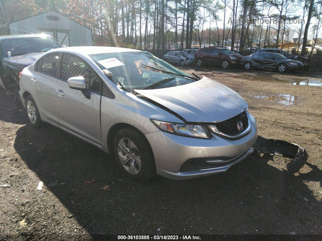 2015 Honda Civic Sedan Lx Silver vin: 19XFB2F56FE058682