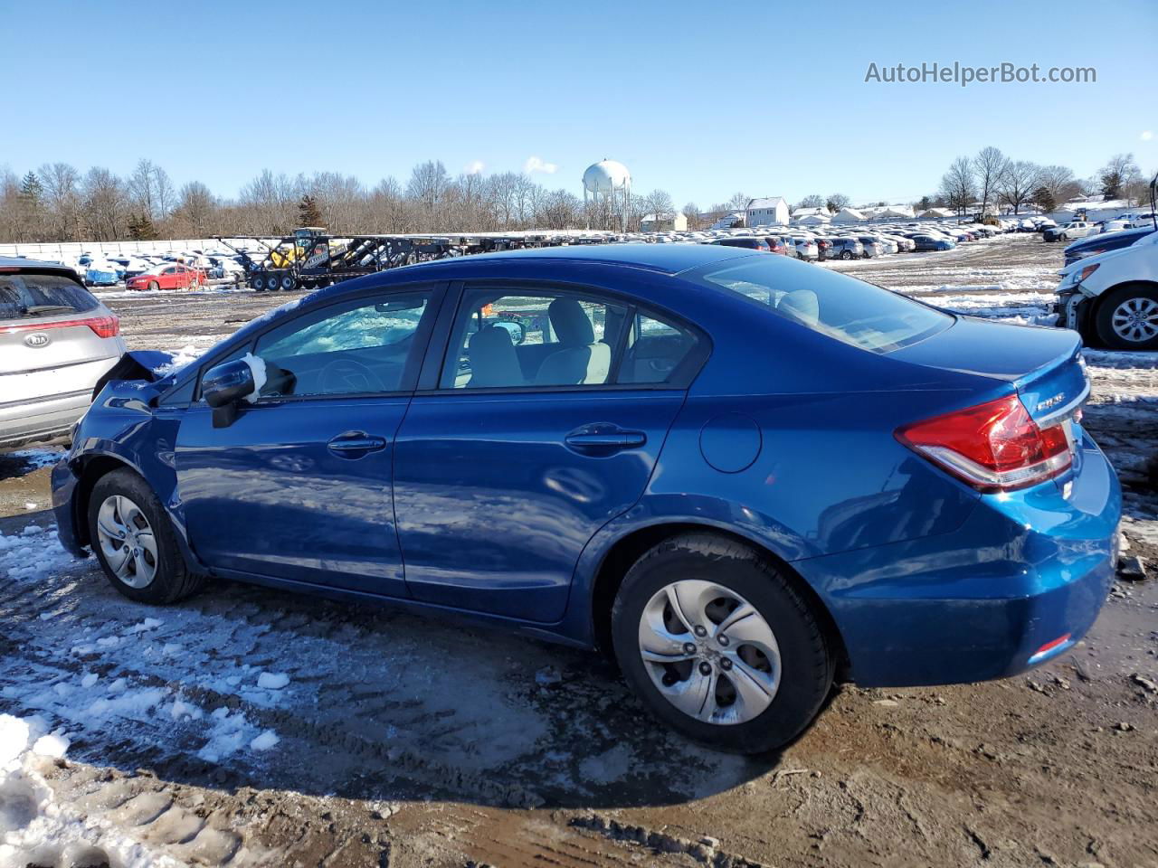 2015 Honda Civic Lx Blue vin: 19XFB2F56FE096042