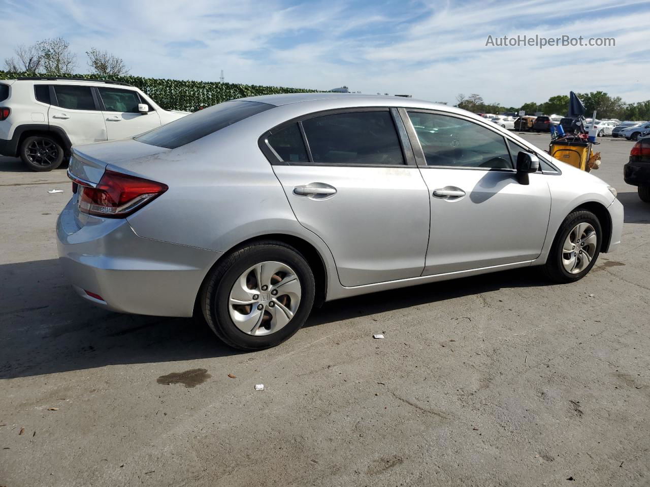 2015 Honda Civic Lx Silver vin: 19XFB2F56FE106309