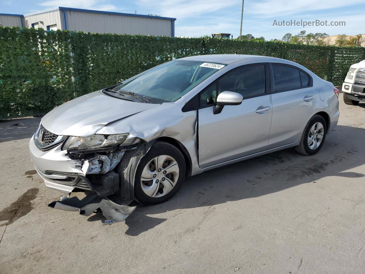 2015 Honda Civic Lx Silver vin: 19XFB2F56FE106309