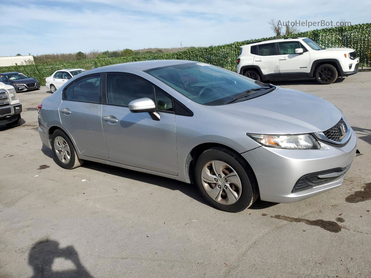 2015 Honda Civic Lx Silver vin: 19XFB2F56FE106309