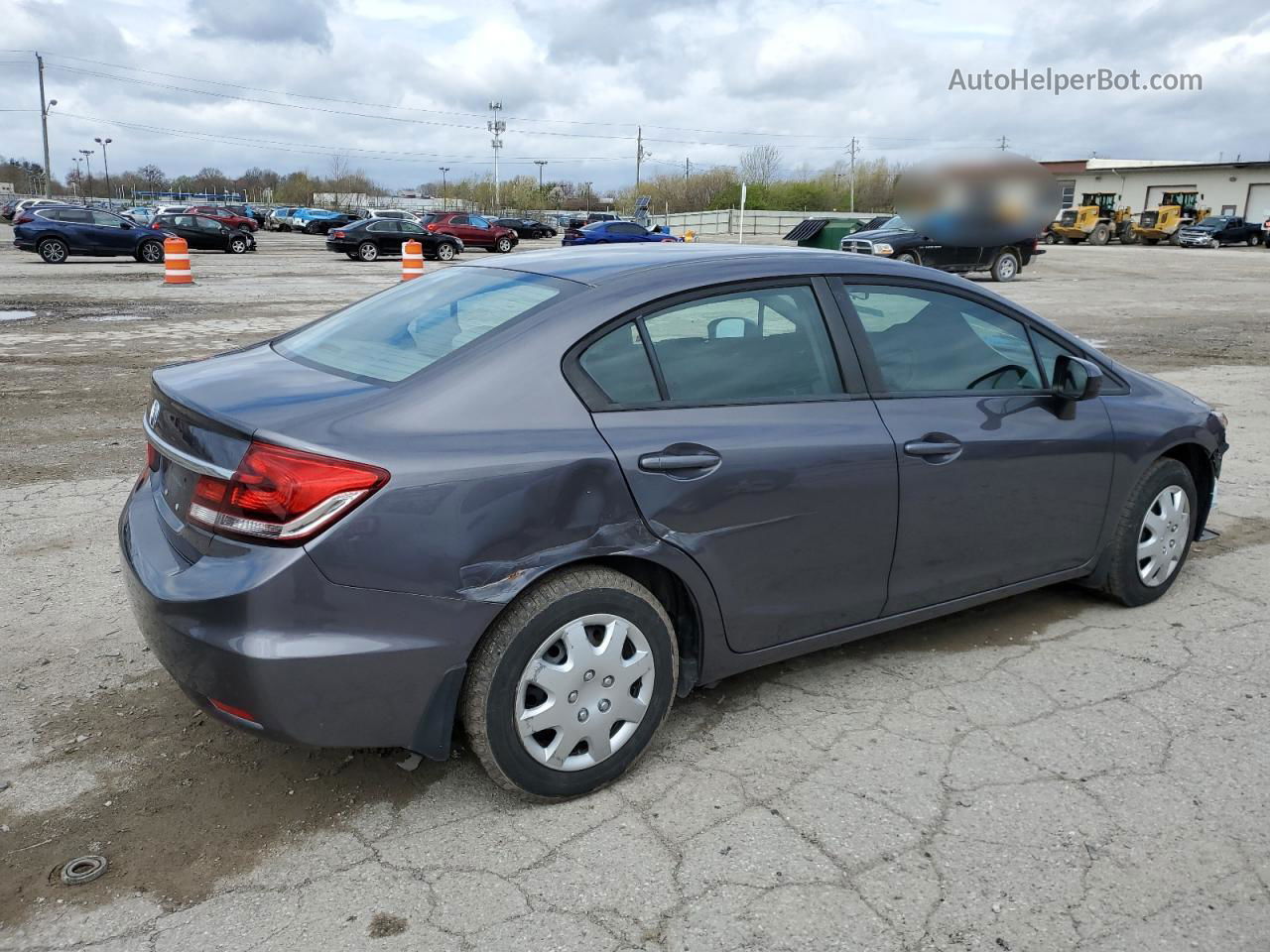 2015 Honda Civic Lx Серый vin: 19XFB2F56FE116712