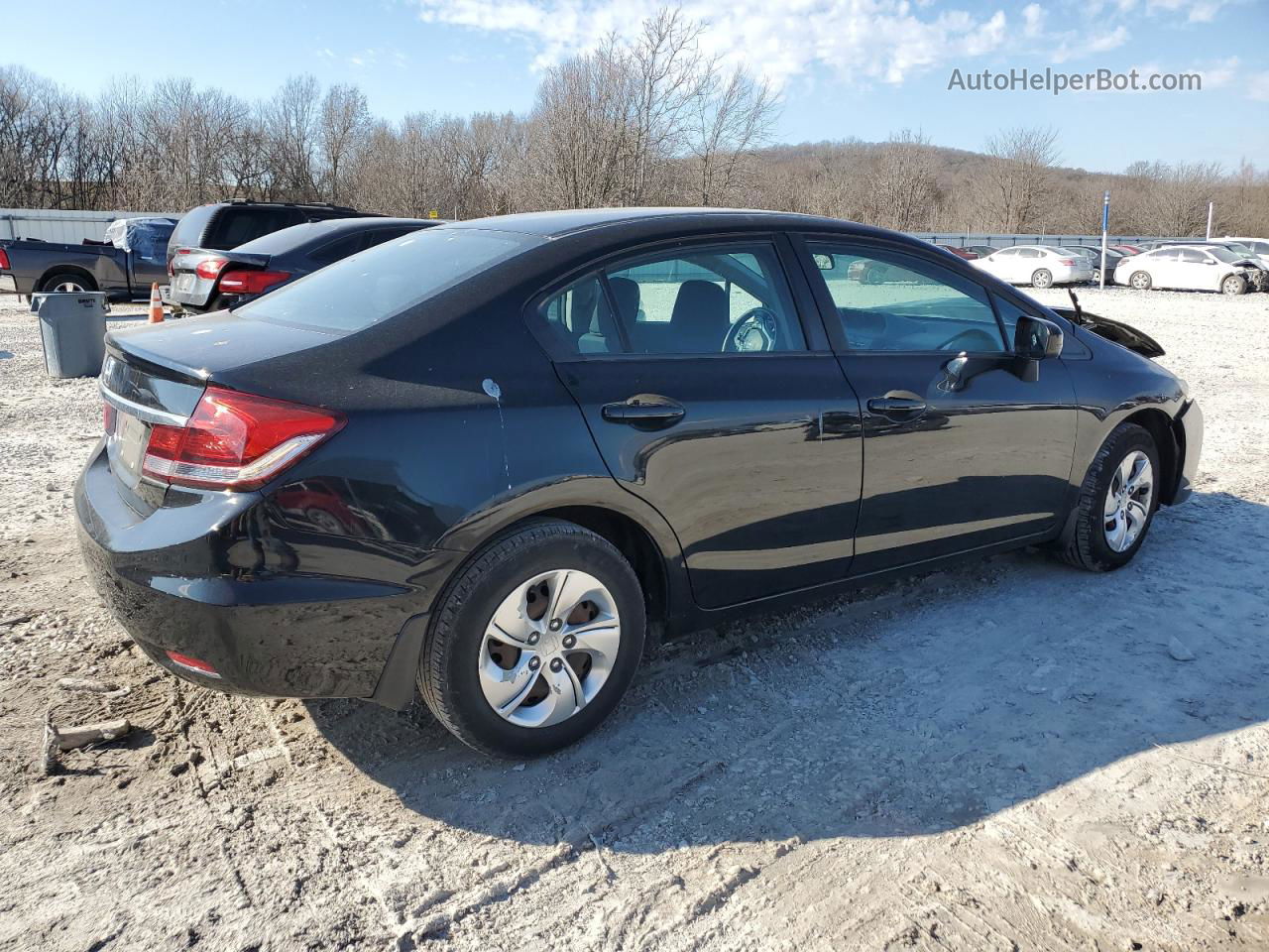 2015 Honda Civic Lx Black vin: 19XFB2F56FE118847