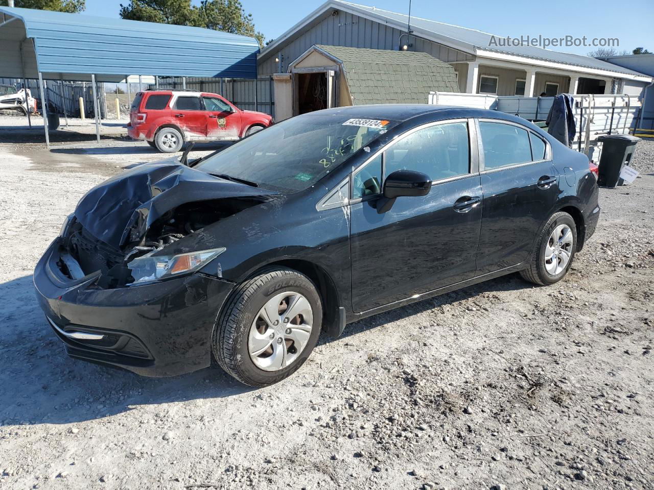 2015 Honda Civic Lx Black vin: 19XFB2F56FE118847