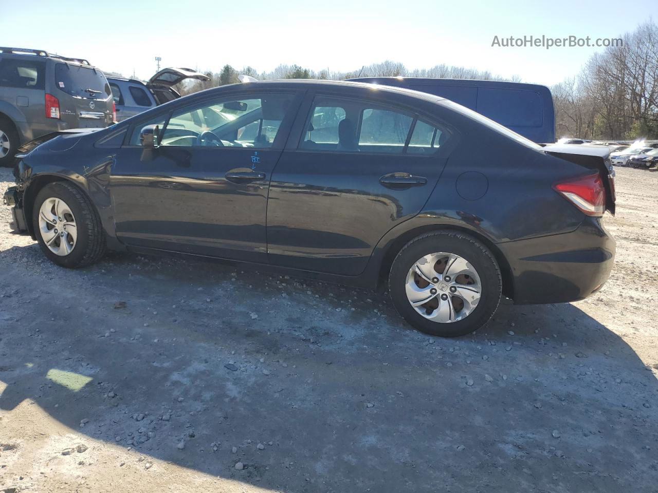 2015 Honda Civic Lx Черный vin: 19XFB2F56FE702651