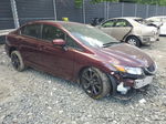 2015 Honda Civic Lx Burgundy vin: 19XFB2F56FE706554