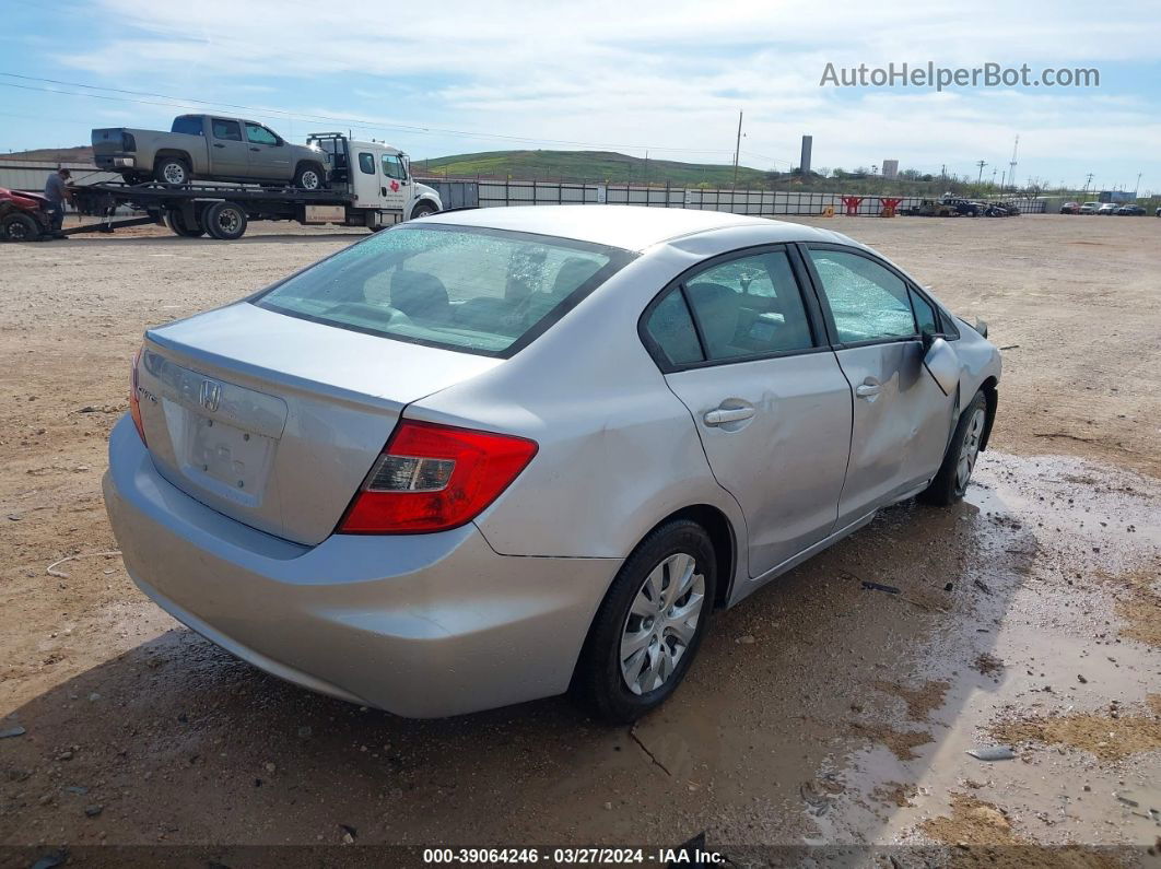 2012 Honda Civic Lx Silver vin: 19XFB2F57CE098359