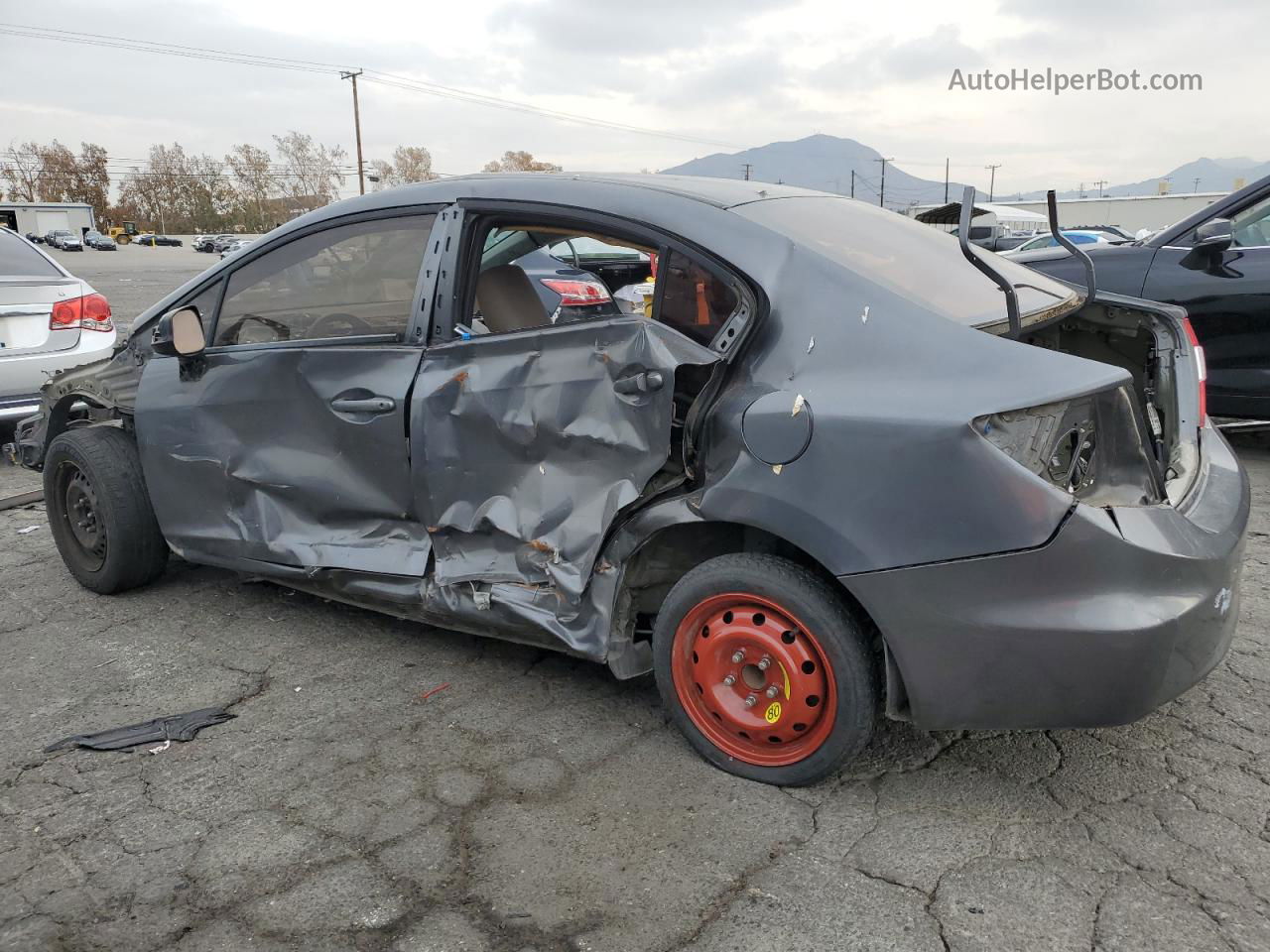 2012 Honda Civic Lx Silver vin: 19XFB2F57CE325632