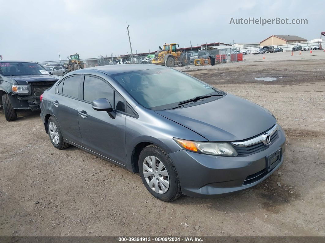 2012 Honda Civic Lx Серый vin: 19XFB2F57CE377522