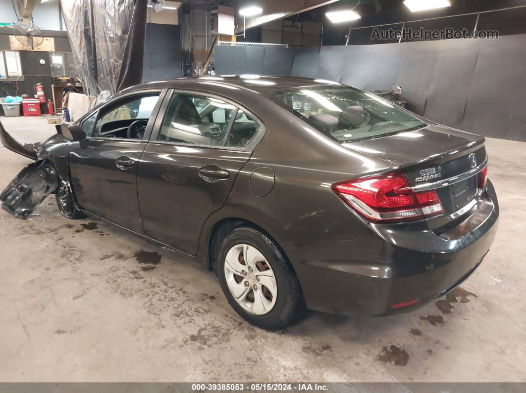 2013 Honda Civic Lx Brown vin: 19XFB2F57DE003395