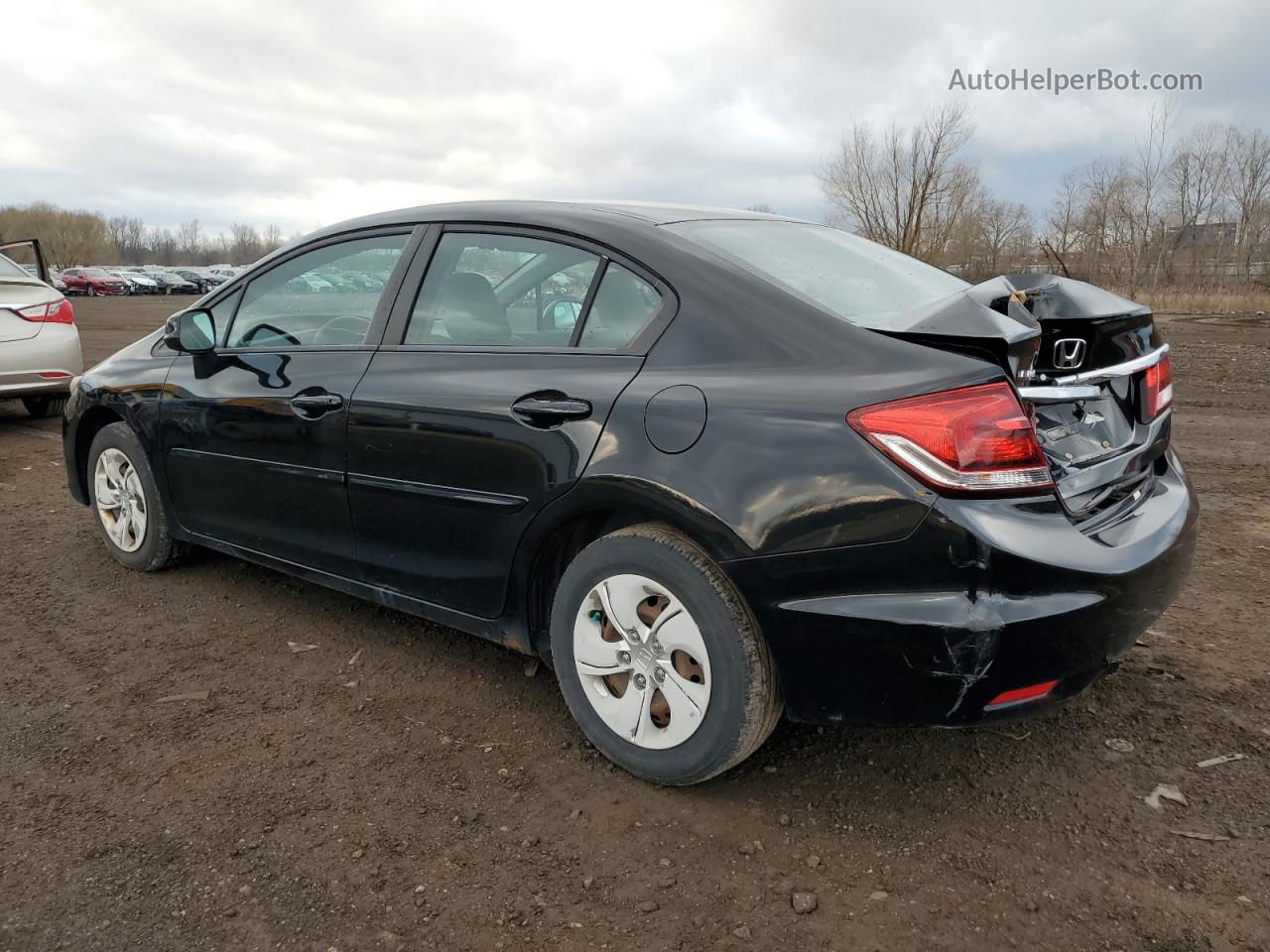 2013 Honda Civic Lx Черный vin: 19XFB2F57DE010718