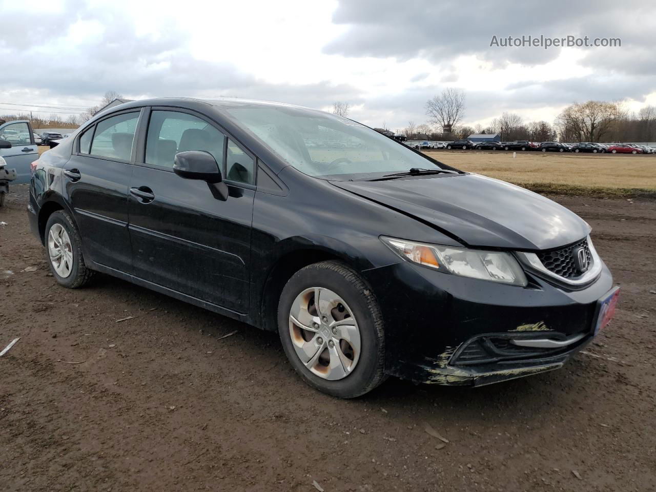 2013 Honda Civic Lx Черный vin: 19XFB2F57DE010718