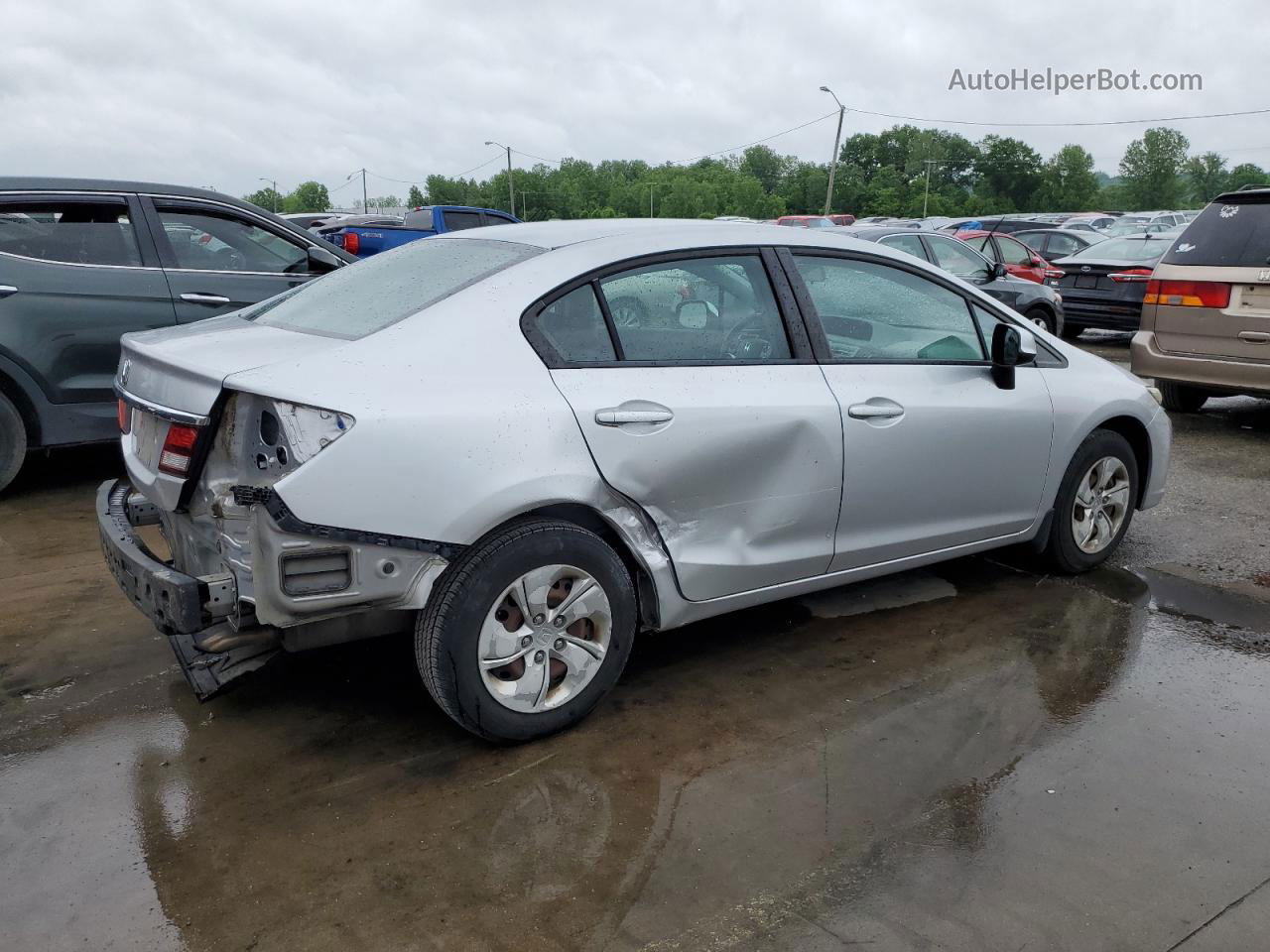 2013 Honda Civic Lx Серебряный vin: 19XFB2F57DE011822