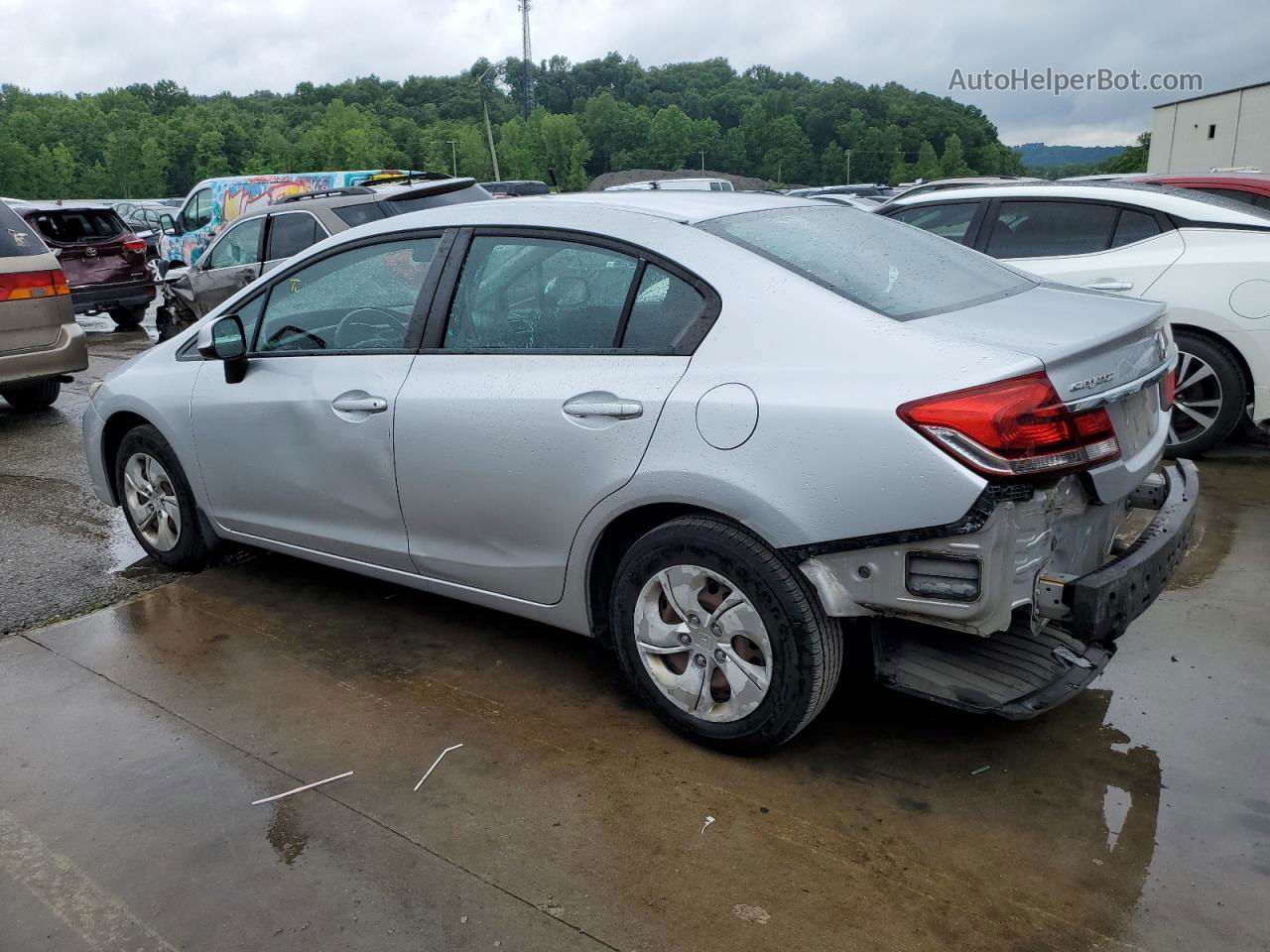 2013 Honda Civic Lx Серебряный vin: 19XFB2F57DE011822