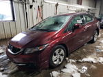 2013 Honda Civic Lx Burgundy vin: 19XFB2F57DE045324