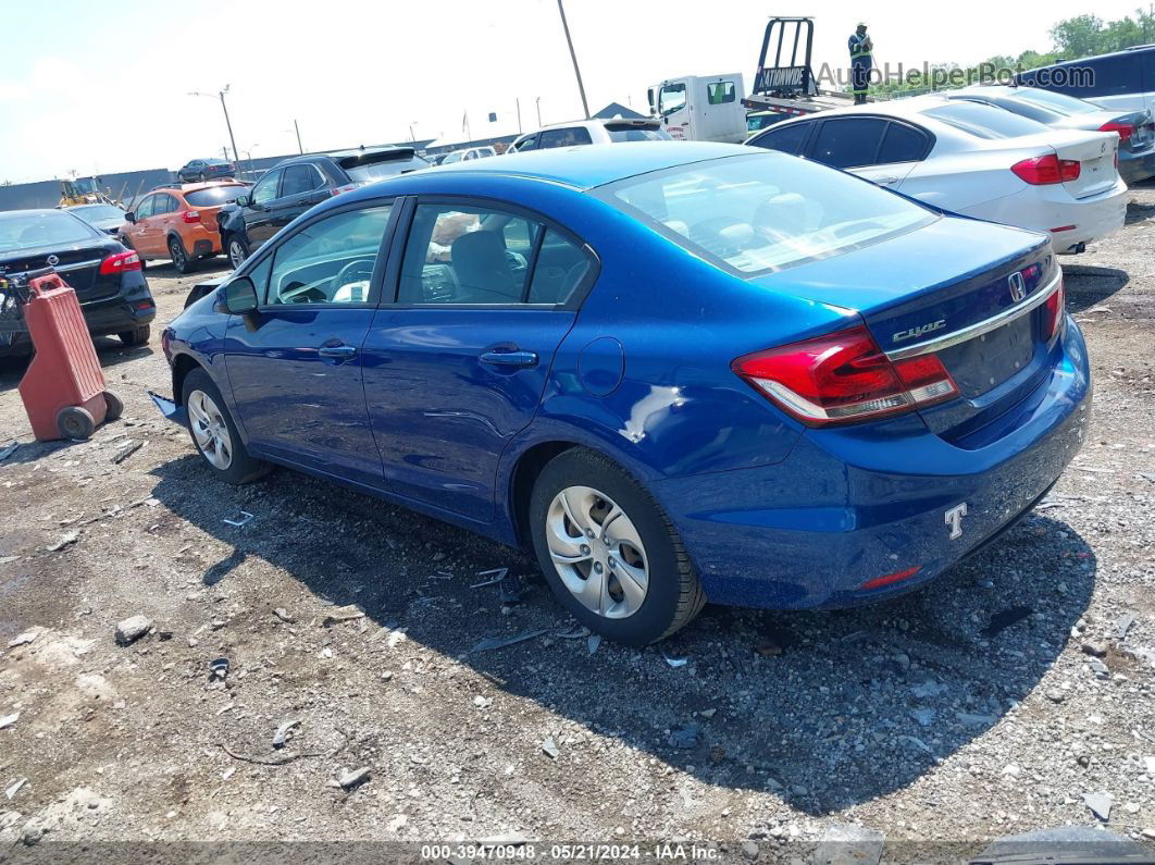 2013 Honda Civic Lx Blue vin: 19XFB2F57DE073897