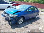 2013 Honda Civic Lx Blue vin: 19XFB2F57DE073897