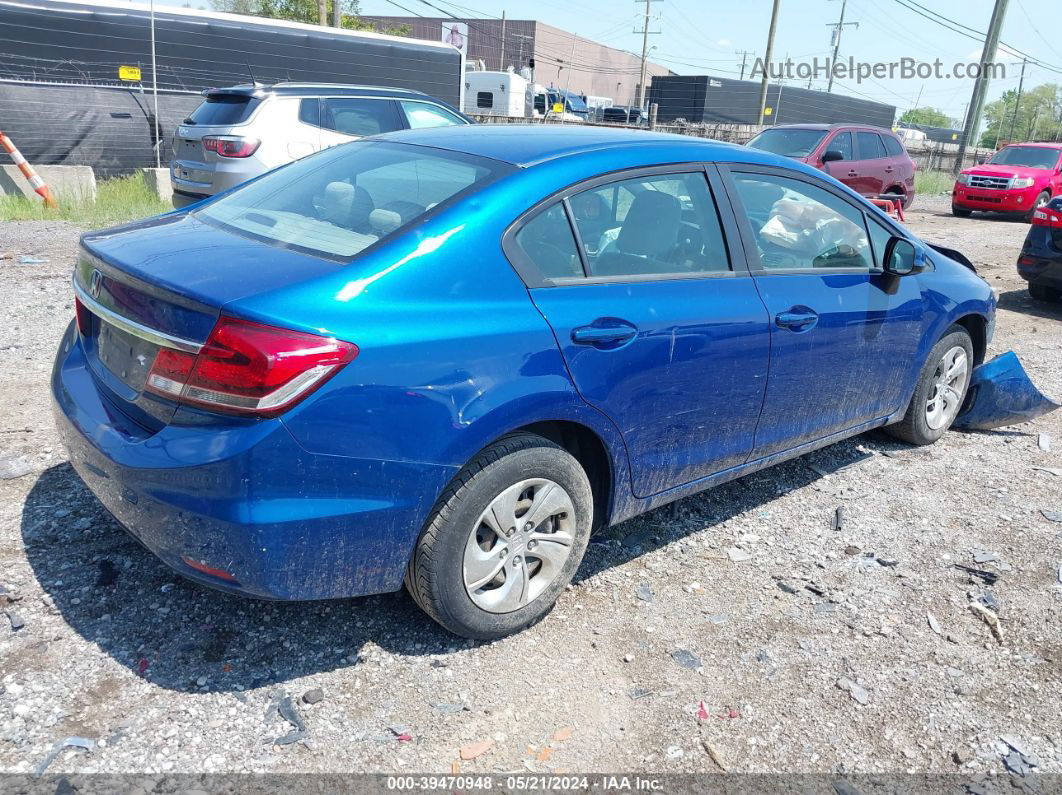 2013 Honda Civic Lx Blue vin: 19XFB2F57DE073897