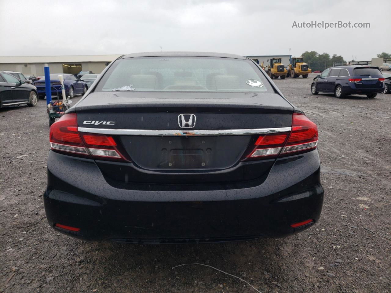 2013 Honda Civic Lx Black vin: 19XFB2F57DE100158