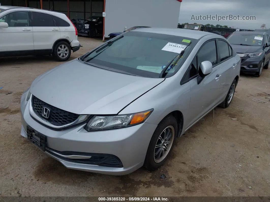 2013 Honda Civic Lx Silver vin: 19XFB2F57DE234426