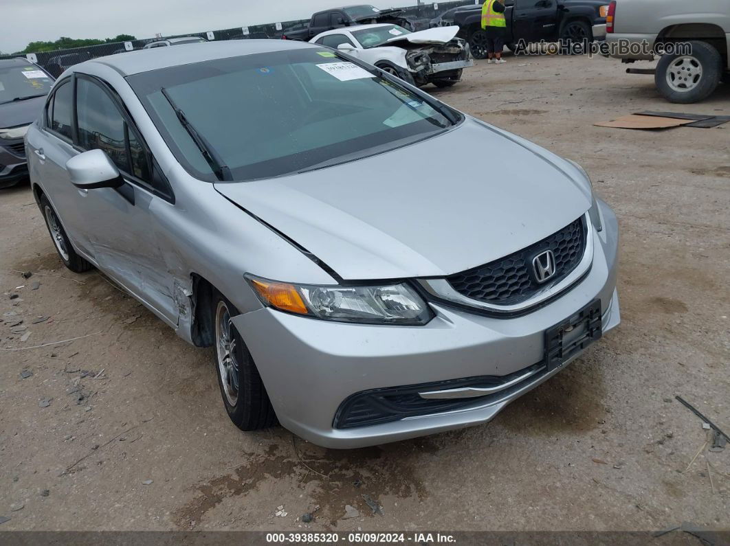 2013 Honda Civic Lx Silver vin: 19XFB2F57DE234426