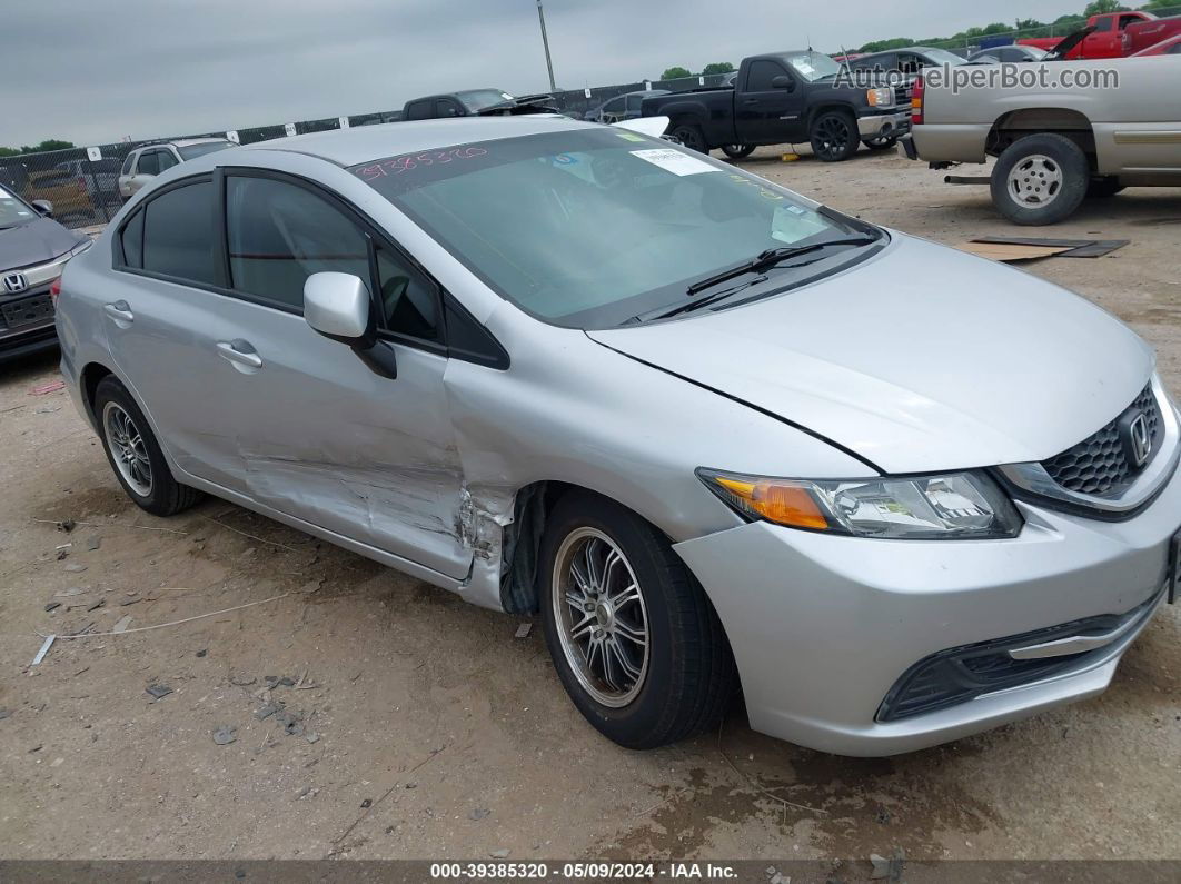 2013 Honda Civic Lx Silver vin: 19XFB2F57DE234426