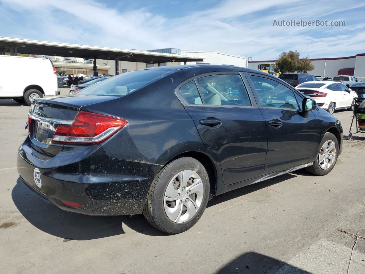 2013 Honda Civic Lx Black vin: 19XFB2F57DE263831