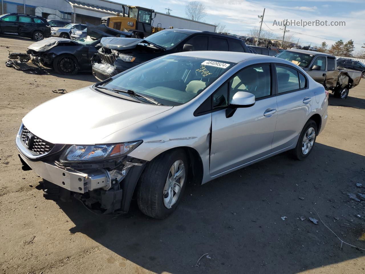 2013 Honda Civic Lx Серебряный vin: 19XFB2F57DE272268