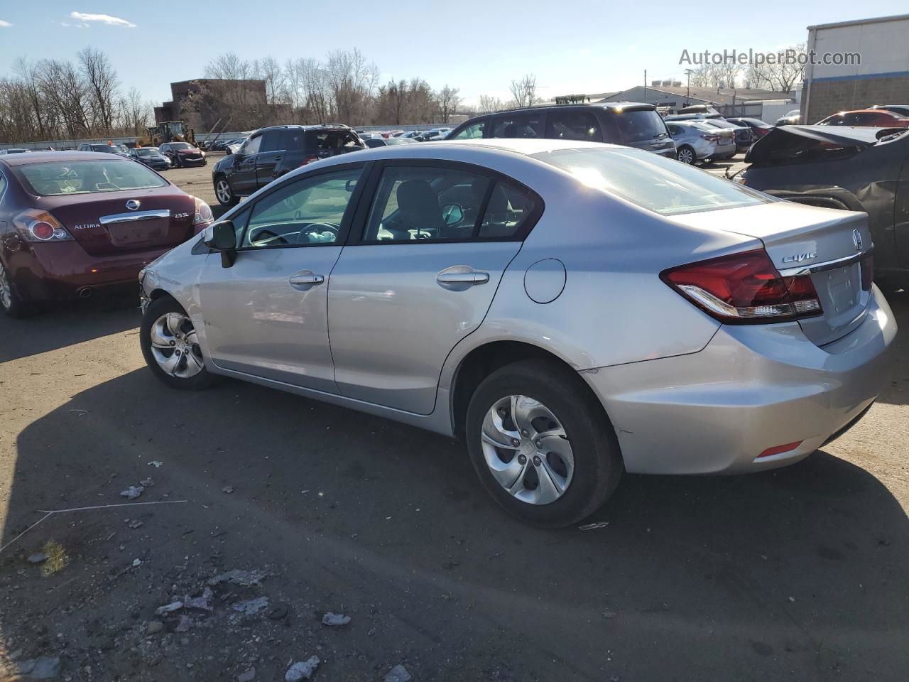 2013 Honda Civic Lx Silver vin: 19XFB2F57DE272268