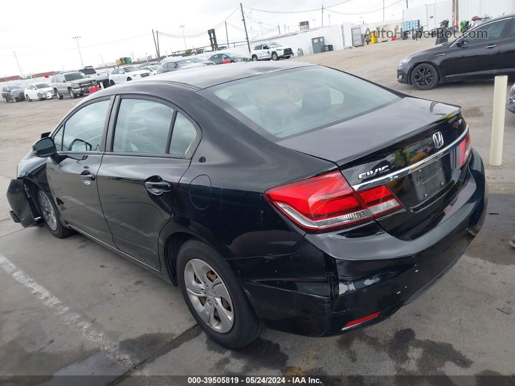 2013 Honda Civic Lx Black vin: 19XFB2F57DE291760